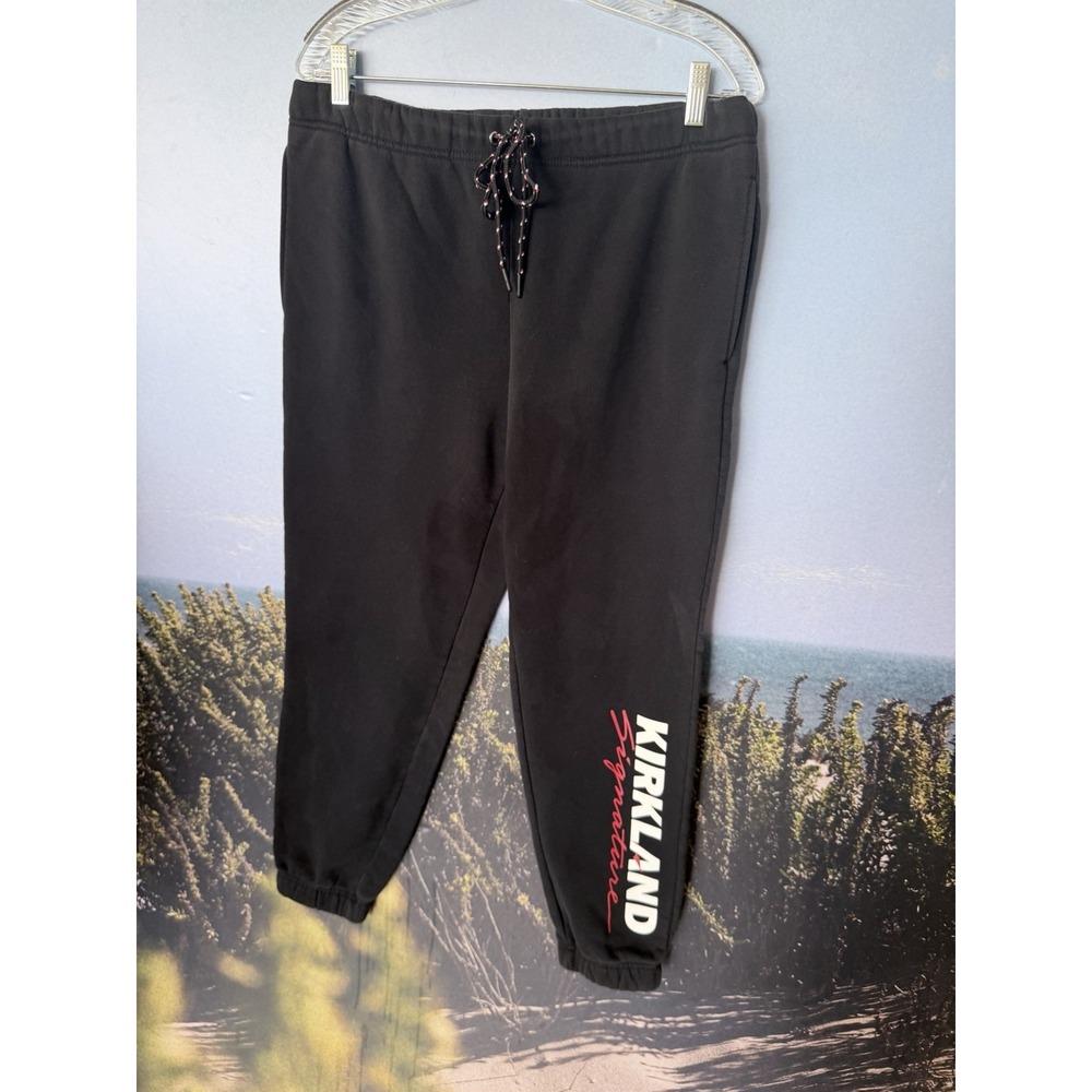 Kirkland Signature Sweatpants Adult Large Black Joggers Unisex Drawstring